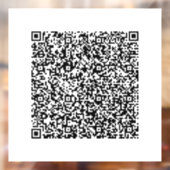Aangepaste QR-code promotionele zakelijke raamstic Raamsticker (Vel 2)