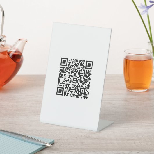 Aangepaste QR-code  Reclamebord Met Voetstuk (Insitu)