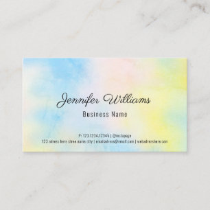 Aangepaste QR-code regenboogpasta kleuren Eenvoudi Visitekaartje