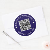 Aangepaste QR-code Rond Vinyl Waterdicht Bedrijf Ronde Sticker (Envelop)