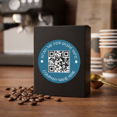 Aangepaste QR-code ronde vinyl waterdichte zakelij Sticker