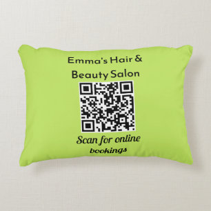 Aangepaste QR-code salon bedrijfs-promotie Accent Kussen