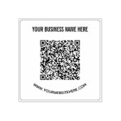 Aangepaste QR Code Scan Info en tekst Rubber Stamp Rubberstempel (Afrduk)