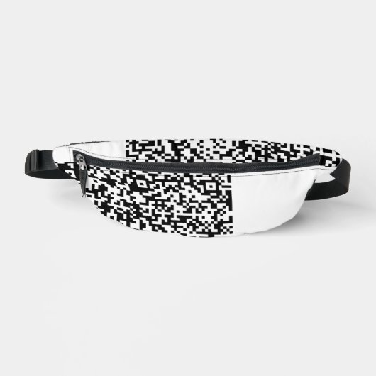 Aangepaste QR Code Scan Info Fanny Pack - Kies kle Heuptasje (Voorkant)