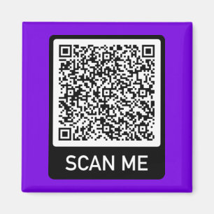 Aangepaste QR Code Scan Info Gepersonaliseerde Mag Magneet