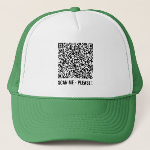 Aangepaste QR Code Scan Info Gepersonaliseerde Tru Trucker Pet
