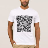 Aangepaste QR Code Scan Info Grappig geschenk T-sh T-shirt (Voorkant)
