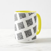 Aangepaste QR Code Scan Info Uw Grappige Mok Gift (Voorkant rechts)