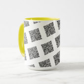 Aangepaste QR Code Scan Info Uw Grappige Mok Gift (Voorkant links)