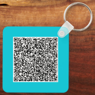 Aangepaste QR-code Scan Info Uw Sleutelhanger Voor