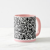Aangepaste QR-code Scan Uw Grappige Mok Kies Kleur (Voorkant rechts)