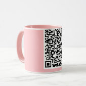 Aangepaste QR-code Scan Uw Grappige Mok Kies Kleur (Voorkant links)