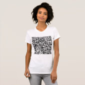 Aangepaste QR-code Scaninfo Aangepaste flauwte T-s T-shirt (Voorkant volledig)