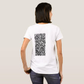 Aangepaste QR-code Scaninfo Aangepaste T-shirt (Achterkant volledig)