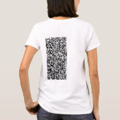 Aangepaste QR-code Scaninfo Aangepaste T-shirt (Achterkant)