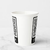 Aangepaste QR-code scaninfo gepersonaliseerde papi Papieren Bekers (Links)
