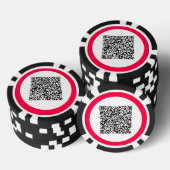 Aangepaste QR-code scaninfo gepersonaliseerde poke Poker Chips (Opstapeling)
