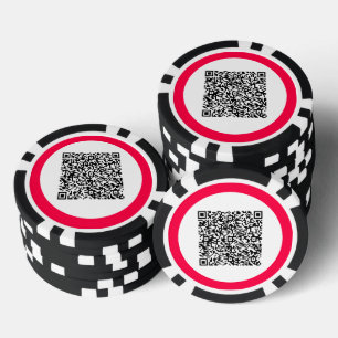 Aangepaste QR-code scaninfo gepersonaliseerde poke Poker Chips