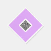 Aangepaste QR-code scaninfo servetten Kies kleur (Hoek)