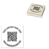 Aangepaste QR Code Scaninfo Tekst Aangepaste stemp Rubberstempel (Gestempeld)