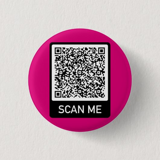 Aangepaste QR Code Scaninfo Tekst Button Uw kleure (Voorkant)
