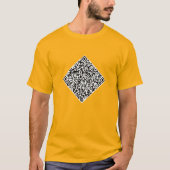 Aangepaste QR-code scaninfo Uw T-shirt Kies kleur (Voorkant)