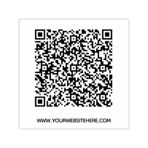 Aangepaste QR-code scaninfo website zelfinkjetstem Zelfinktende Stempel