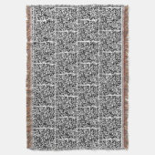 Aangepaste QR-code scaninformatie gooien deken (Voorkant Verticaal)