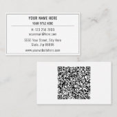 Aangepaste QR-code scannen in uw Visitekaartje (Voorkant / Achterkant)