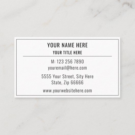 Aangepaste QR-code scannen in uw Visitekaartje (Voorkant)