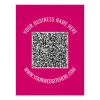 Aangepaste QR Code Scantekst Info Tekst en Poster 