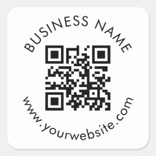 Aangepaste QR-code Sjabloon Square Sticker