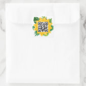 Aangepaste QR-code Sjabloon Square Sticker (Tas)