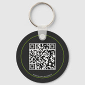Aangepaste QR-code Sleutelhanger (Voorkant)