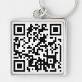 Aangepaste QR-code Sleutelhanger (Voorkant)
