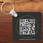 Aangepaste QR-code Sleutelhanger (Voorkant)