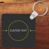 Aangepaste QR-code Sleutelhanger (Achterkant)