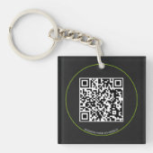 Aangepaste QR-code Sleutelhanger (voorkant)