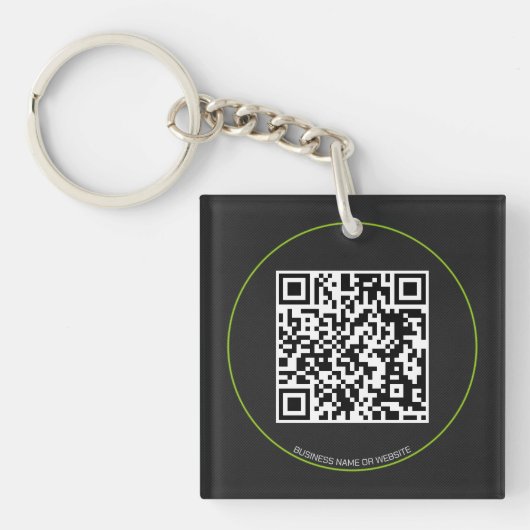 Aangepaste QR-code Sleutelhanger (voorkant)