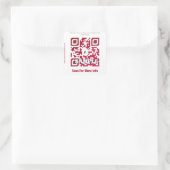 Aangepaste QR-code sticker (QR-code sjabloon #120) (Tas)