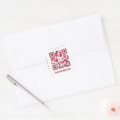 Aangepaste QR-code sticker (QR-code sjabloon #120) (Envelop)