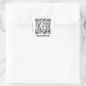 Aangepaste QR-code sticker (QR-code sjabloon #226) (Tas)