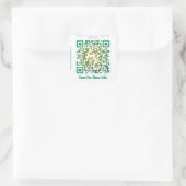 Aangepaste QR-code sticker (QR-code sjabloon #294) (Tas)