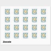 Aangepaste QR-code sticker (QR-code sjabloon #382) (Vel)