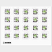 Aangepaste QR-code sticker (QR-code sjabloon #389) (Vel)