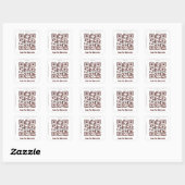 Aangepaste QR-code sticker (QR-code sjabloon #438) (Vel)
