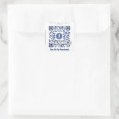 Aangepaste QR-code sticker (QR-code sjabloon #539) (Tas)