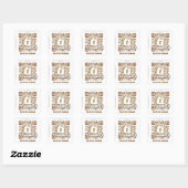 Aangepaste QR-code sticker (QR-code sjabloon #545) (Vel)