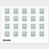 Aangepaste QR-code sticker (QR-code sjabloon #56) (Vel)