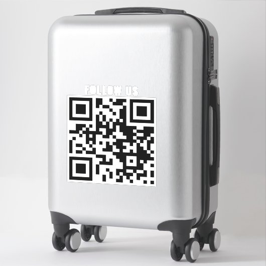 Aangepaste QR-code Storefront Business Window Menu Sticker (Koffer)